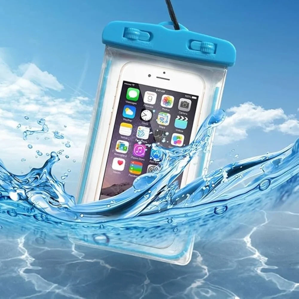 Blue Waterproof Phone Case